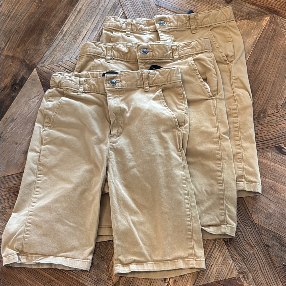 The Children's Place Khaki Kids Shorts Trio - 14 slim